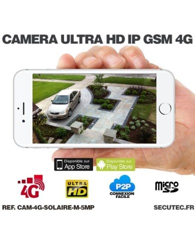 Kit vidéosurveillance 24h sur 24h caméra 4G 5 Mpx solaire autonome waterproof 128 Go Kit vidéosurveillance 24h sur 24h caméra 4G 5 Mpx solaire autonome waterproof 128 Go