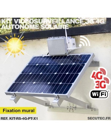 Kit vidéosurveillance 3G 4G autonome solaire avec une caméra pilotable solaire WiFi HD 1080P 64 Go Kit vidéosurveillance 3G 4G autonome solaire avec une caméra pilotable solaire WiFi HD 1080P 64 Go