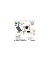 Kit vidéosurveillance 6 caméras solaires UHD 2K Wifi un écran LCD 10,1 récepteur enregistreur microSD 128 Go routeur 3G 4G WiFi