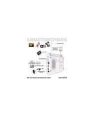 Kit vidéosurveillance 6 caméras solaires UHD 2K Wifi un écran LCD 10,1 récepteur enregistreur microSD 128 Go routeur 3G 4G WiFi