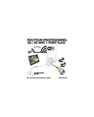 Kit vidéosurveillance 6 caméras solaires UHD 2K Wifi un écran LCD 10,1 récepteur enregistreur microSD 128 Go routeur 3G 4G WiFi