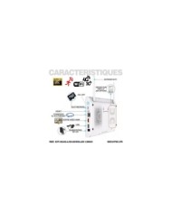 Kit vidéosurveillance 8 caméras solaires UHD 2K Wifi un écran LCD 10,1 récepteur enregistreur microSD 128 Go routeur 3G 4G WiFi