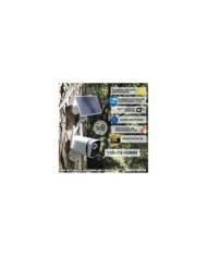 Kit vidéosurveillance 8 caméras solaires UHD 2K Wifi un écran LCD 10,1 récepteur enregistreur microSD 128 Go routeur 3G 4G WiFi