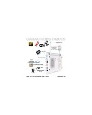 Kit vidéosurveillance 8 caméras solaires UHD 2K Wifi un écran LCD 10.1 récepteur enregistreur microSD 128 Go