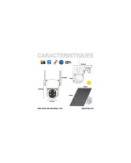 Kit vidéosurveillance WiFi 4 caméra solaire pilotable PIR Ultra HD avec écran LCD 10.1 récepteur enregistreur 1To
