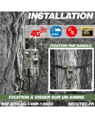 Camera de chasse 4g video UHD 2k et photo 14Mpx vision nocturne longue autonomie audio vidéo en direct détection de mouvement Camera de chasse 4g video UHD 2k et photo 14Mpx vision nocturne longue autonomie audio vidéo en direct détection de mouvement