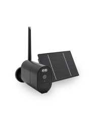 Caméra 4G autonome solaire enregistrement HD 1080P détection PIR sur carte micro SD 128Go