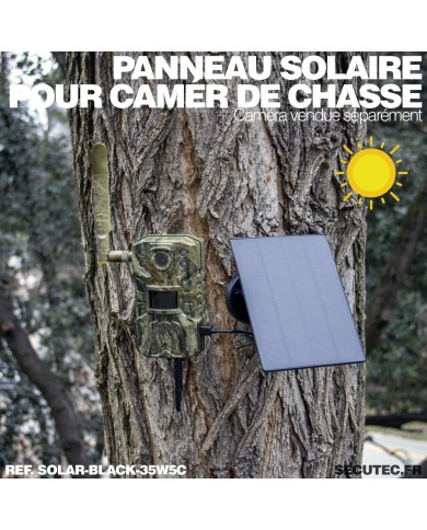 Panneau solaire 5W pour caméra de chasse connexion USB-C longueur 3 mètres Panneau solaire 5W pour caméra de chasse connexion USB-C longueur 3 mètres