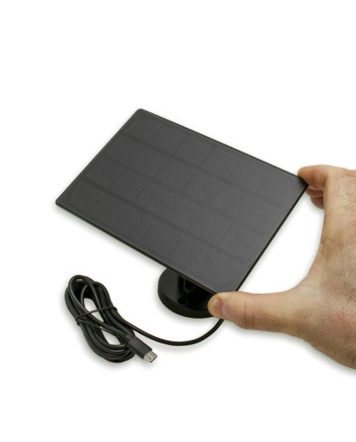Panneau solaire 5W pour caméra de chasse connexion USB-C longueur 3 mètres Panneau solaire 5W pour caméra de chasse connexion USB-C longueur 3 mètres