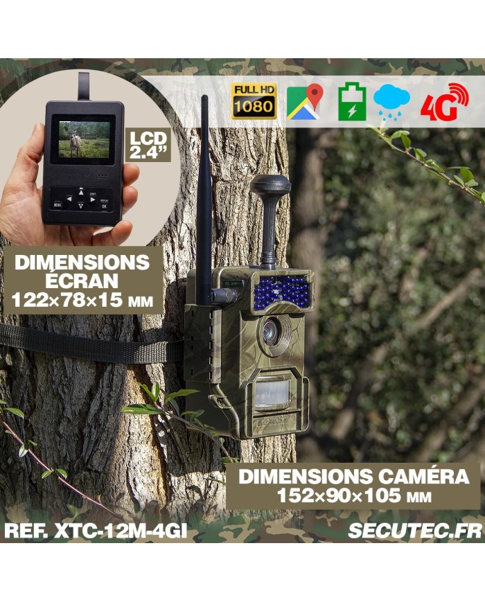 Caméra de chasse HD 1080P IR invisible GPS GSM 4G Caméra de chasse HD 1080P IR invisible GPS GSM 4G