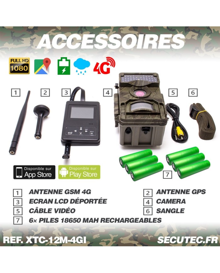 Caméra de chasse HD 1080P IR invisible GPS GSM 4G Caméra de chasse HD 1080P IR invisible GPS GSM 4G