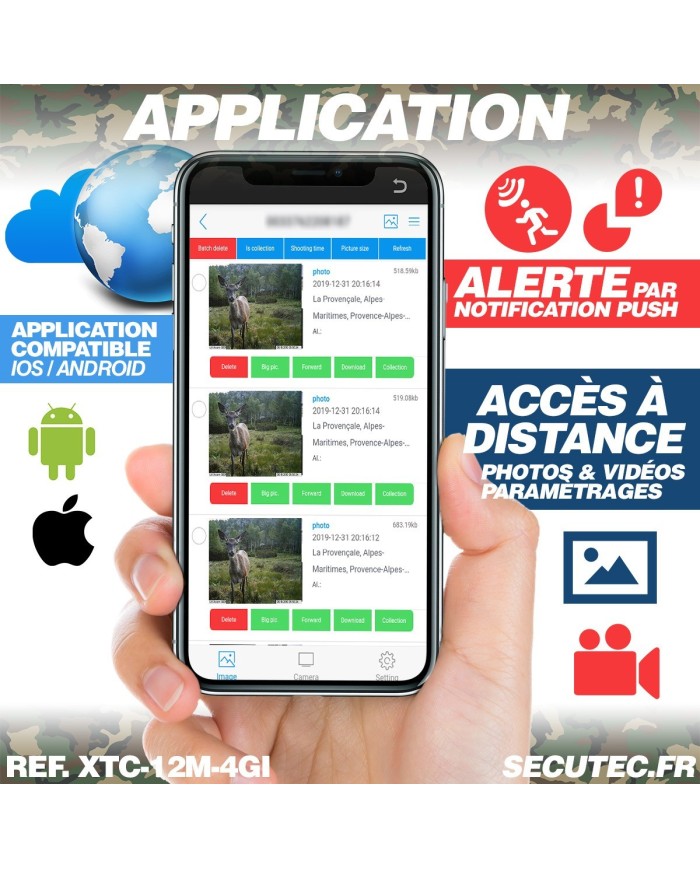 Caméra de chasse HD 1080P IR invisible GPS GSM 4G Caméra de chasse HD 1080P IR invisible GPS GSM 4G