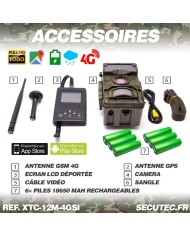 Caméra de chasse HD 1080P IR invisible GPS GSM 4G cloud video et photo