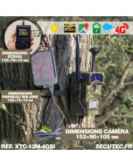 Caméra de chasse HD 1080P IR invisible GPS GSM 4G cloud video et photo