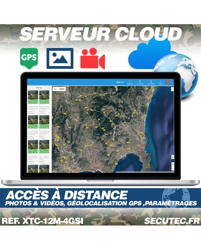 Caméra de chasse HD 1080P IR invisible GPS GSM 4G cloud video et photo