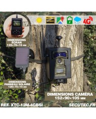 Caméra de chasse solaire box HD 1080P IR invisible GPS GSM 4G alerte