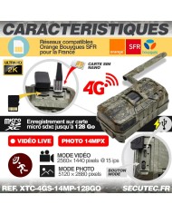Caméra solaire de chasse 4G vidéo UHD 2K et photo 14 Mpx vision nocturne longue autonomie audio vidéo en direct détection de mou Caméra solaire de chasse 4G vidéo UHD 2K et photo 14 Mpx vision nocturne longue autonomie audio vidéo en direct détection de mou