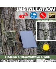 Caméra solaire de chasse 4G vidéo UHD 2K et photo 14 Mpx vision nocturne longue autonomie audio vidéo en direct détection de mou Caméra solaire de chasse 4G vidéo UHD 2K et photo 14 Mpx vision nocturne longue autonomie audio vidéo en direct détection de mou