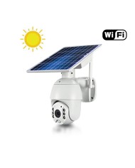 Caméra pilotable solaire IP Wifi HD 1080P waterproof Infrarouge accès à distance via iPhone Android 64 Go inclus