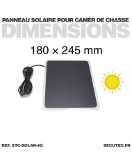 Panneau solaire pour camera de chasse XTC 4G
