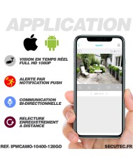 Smart caméra camouflage WIFI HD 1080P longue autonomie détection de mouvement et audio bidirectionnel sur carte micro SD 128GO