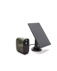 Smart caméra solaire camouflage alarme WIFI HD 1080P 128Go longue autonomie détection de mouvement et audio bidirectionnel