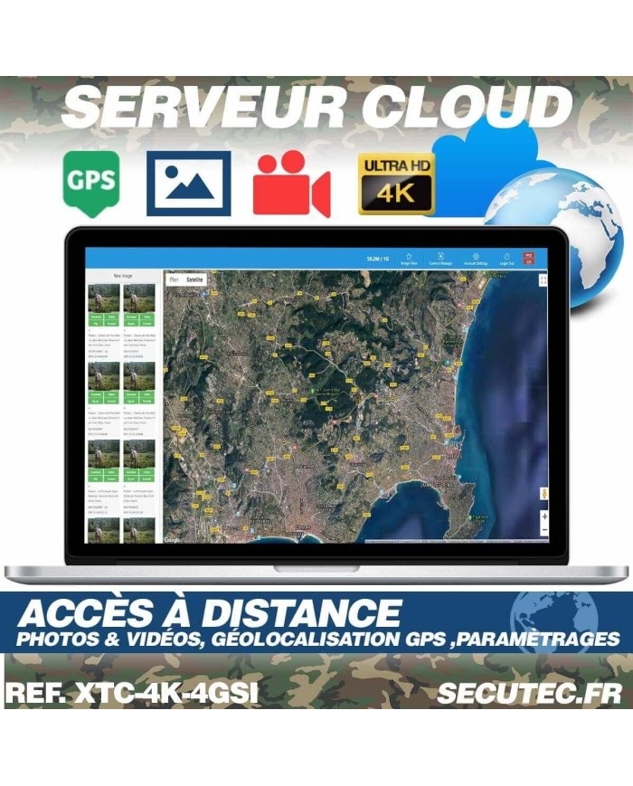 Caméra de chasse 4G UHD 4K IR invisible GPS avec panneau solaire Caméra de chasse 4G UHD 4K IR invisible GPS avec panneau solaire