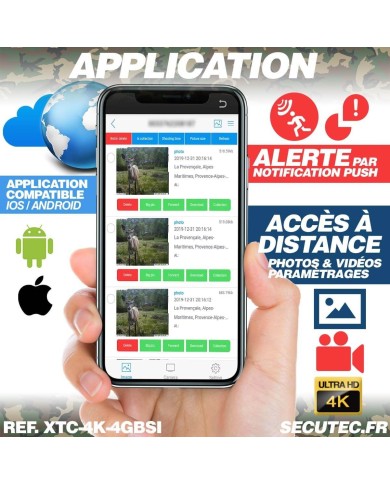 Caméra de chasse 4G Ultra HD 4K IR invisible GPS avec box anti-vandale et panneau solaire Caméra de chasse 4G Ultra HD 4K IR invisible GPS avec box anti-vandale et panneau solaire