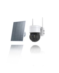 Caméra pilotable solaire WIFI UHD 2K infrarouge detection humaine accès à distance via iphone android detection humaine