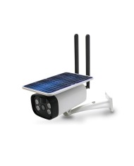 Caméra solaire IP WiFi HD 1080P waterproof Infrarouge accès à distance via iPhone Android