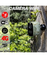 Kit de vidéosurveillance 3G 4G autonome solaire avec 4 caméras camouflages solaires WIFI très longue autonomie Kit de vidéosurveillance 3G 4G autonome solaire avec 4 caméras camouflages solaires WIFI très longue autonomie