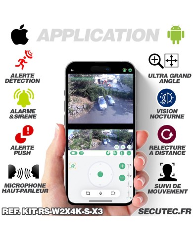 Kit vidéosurveillance 4G autonome solaire avec trois caméras solaire wifi ultra grand angle double objectif UHD 8MP 4K sirène Kit vidéosurveillance 4G autonome solaire avec trois caméras solaire wifi ultra grand angle double objectif UHD 8MP 4K sirène