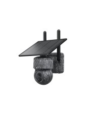 Caméra camouflage pilotable solaire IP WiFi UHD 2K 4Mpx alerte sirène waterproof infrarouge détection de mouvement