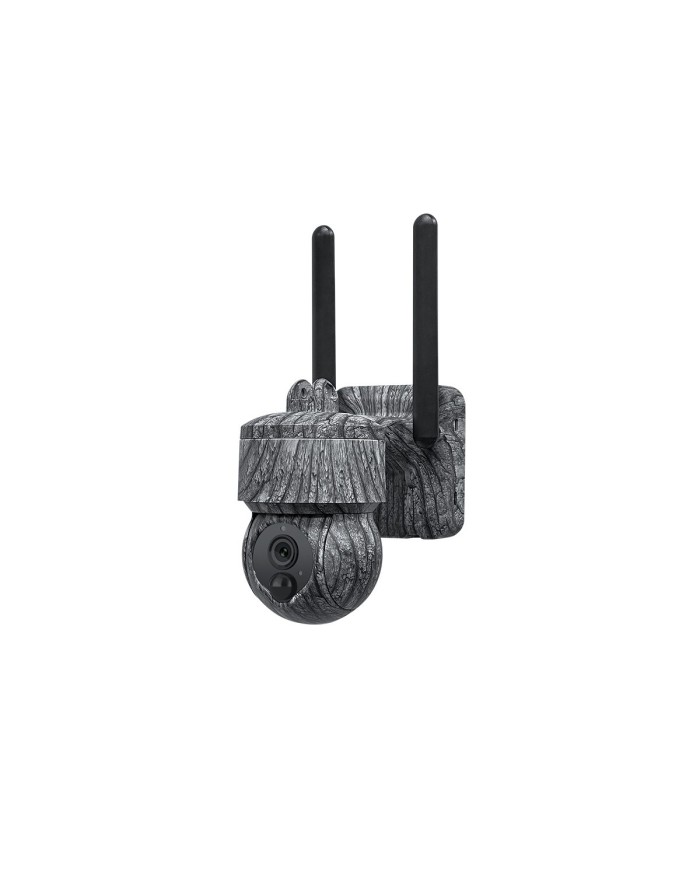 Caméra camouflage pilotable solaire WiFi UHD 2K 4Mpx alerte sirène waterproof infrarouge détection de mouvement 128Go (inclus) Caméra camouflage pilotable solaire WiFi UHD 2K 4Mpx alerte sirène waterproof infrarouge détection de mouvement 128Go (inclus)