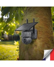Caméra camouflage pilotable solaire 4G UHD 2K 4Mpx alerte sirène waterproof  infrarouge detection de mouvement Caméra camouflage pilotable solaire 4G UHD 2K 4Mpx alerte sirène waterproof  infrarouge detection de mouvement