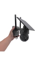 Caméra camouflage pilotable solaire 4G UHD 2K 4Mpx alerte sirène waterproof  infrarouge detection de mouvement