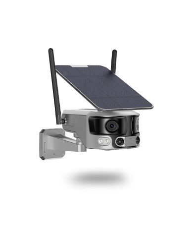 Caméra solaire 4G Ultra grand angle double objectifs UHD 4K 8MP détection de mouvement avec alerte sirène waterproof 128Go Caméra solaire 4G Ultra grand angle double objectifs UHD 4K 8MP détection de mouvement avec alerte sirène waterproof 128Go