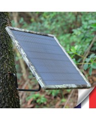 Panneau solaire 10W couleur camouflage multitension compatible toutes caméras longue autonomie batterie 25A