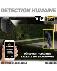 Caméra 4G noire 2K infrarouge invisible batterie très longue autonomie detection humaine et mouvement 128Go Caméra 4G noire 2K infrarouge invisible batterie très longue autonomie detection humaine et mouvement 128Go