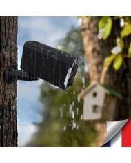 Caméra WiFi noire 2K infrarouge invisible batterie ultra longue autonomie détection de mouvement et humaine 128Go