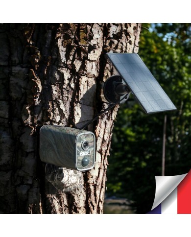 Camera camouflage 4G solaire UHD 2K infrarouge invisible ultra longue autonomie detection de mouvement et humaine 128Go Camera camouflage 4G solaire UHD 2K infrarouge invisible ultra longue autonomie detection de mouvement et humaine 128Go