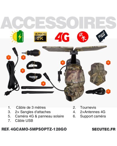 Caméra camouflage pilotable solaire 4G Ultra HD 2K alerte détection humaine AI Caméra camouflage pilotable solaire 4G Ultra HD 2K alerte détection humaine AI