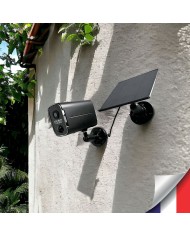 Camera noire WiFi solaire UHD 2K infrarouge invisible ultra longue autonomie detection de mouvement et humaine 128Go Camera noire WiFi solaire UHD 2K infrarouge invisible ultra longue autonomie detection de mouvement et humaine 128Go