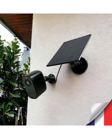 Camera noire WiFi solaire UHD 2K infrarouge invisible très longue autonomie detection de mouvement et humaine 128Go Camera noire WiFi solaire UHD 2K infrarouge invisible très longue autonomie detection de mouvement et humaine 128Go