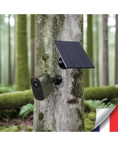 Camera camouflage solaire 4G UHD 2K IR invisible très longue autonomie detection humaine et de mouvement 128Go Camera camouflage solaire 4G UHD 2K IR invisible très longue autonomie detection humaine et de mouvement 128Go