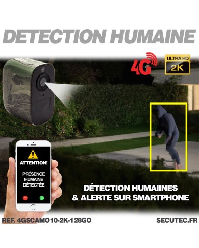 Camera camouflage solaire 4G UHD 2K IR invisible très longue autonomie detection humaine et de mouvement 128Go Camera camouflage solaire 4G UHD 2K IR invisible très longue autonomie detection humaine et de mouvement 128Go