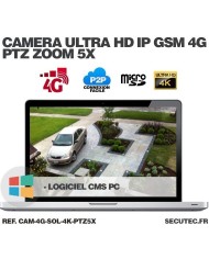 Kit vidéosurveillance 24h sur 24h caméra 4G 4K pilotable solaire Zoom X5 autonome waterproof 128Go Kit vidéosurveillance 24h sur 24h caméra 4G 4K pilotable solaire Zoom X5 autonome waterproof 128Go