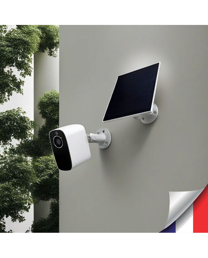 Caméra blanche 4G solaire UHD 2K infrarouge invisible très longue autonomie detection de mouvement et humaine 128Go Caméra blanche 4G solaire UHD 2K infrarouge invisible très longue autonomie detection de mouvement et humaine 128Go