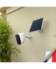 Camera blanche WiFi solaire UHD 2K infrarouge invisible très longue autonomie detection de mouvement et humaine 128Go Camera blanche WiFi solaire UHD 2K infrarouge invisible très longue autonomie detection de mouvement et humaine 128Go