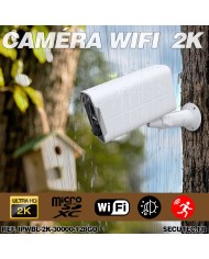 Camera blanche WiFi solaire UHD 2K infrarouge invisible ultra longue autonomie detection de mouvement et humaine 128Go Camera blanche WiFi solaire UHD 2K infrarouge invisible ultra longue autonomie detection de mouvement et humaine 128Go